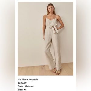 Linen Reformation jumpsuit
